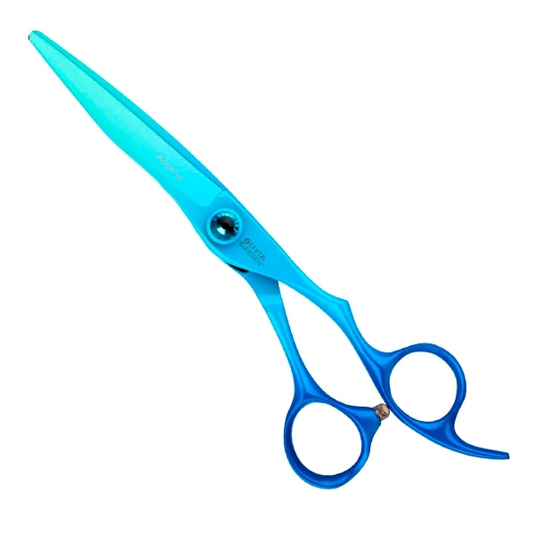 Festive Kiwi skyblue 訳アリ Артикул ID1663; OLIVIA GARDEN - Ножницы для стрижки Olivia Garden