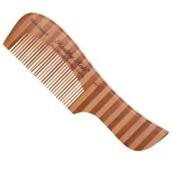 Фото Расческа БАМБУК Healthy Hair Comb 2 с ручкой частозубая - 1