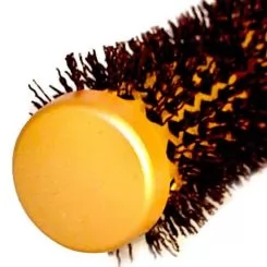 Фото Термо брашинг Expert Blowout Curl Wavy Bristles Gold & Brown 25мм - 2