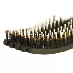 Фото Щетка для укладки Finger Brush Combo Medium BLACK изогнутая комбинированная щетина - 3