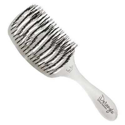 Фото товару Щітка для укладки Essential Care Flex Fine Hair Memory Flex Bristles Ice White для хорошого волосся штучна щетина