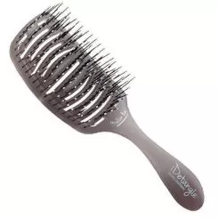 Фото Щітка для укладки Essential Care Flex Medium Hair Memory Flex Bristles Ice Grey для нормального волосся штучна щетина - 1