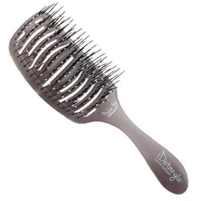 Фото товару Щітка для укладки Essential Care Flex Medium Hair Memory Flex Bristles Ice Grey для нормального волосся штучна щетина