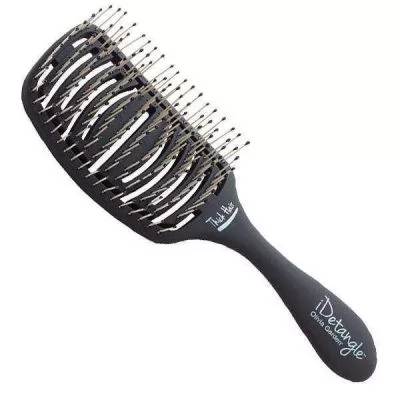 Характеристики товару Щітка для укладки Essential Care Flex Thick Hair Memory Flex Bristles Matt Blackдля посіченого волосся штучна щетина