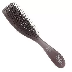 Фото Щітка для укладки Essential Style Wet Medium Hair Memory Flex Bristles Ice Grey для нормального волосся штучна щетина - 1