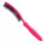 Щетка для укладки Finger Brush Neon Pink изогнутая комбинированная щетина (PR-FB1PC-CMBPI-TP21) - 2