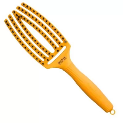 Фото товару Щітка для укладки Finger Brush Combo Medium Bloom Sunflover вигнута комбінована щетинка