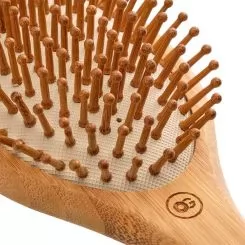 Фото Щетка массажная бамбуковая Bamboo Touch Detangle Massage M бамбуковая щетина - 4