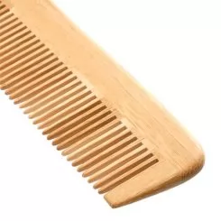 Фото Гребінець бамбуковий Bamboo Touch Comb 1 з частими зубчиками - 2