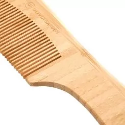 Фото Гребінець бамбуковий Bamboo Touch Comb 2 з ручкою з частими зубчиками - 2