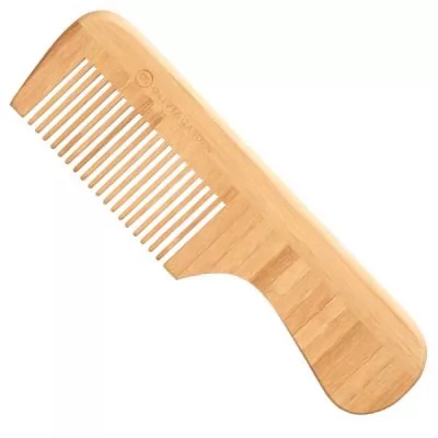 Фото товару Гребінець бамбуковий Bamboo Touch Comb 3 з ручкою з рідкими зубчиками