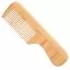 Гребінець бамбуковий Bamboo Touch Comb 3 з ручкою з рідкими зубчиками