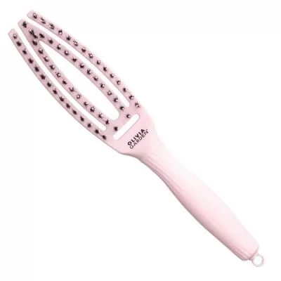 Характеристики товара Щетка для укладки Finger Brush Combo Pastel Pink Small изогнутая комбинированная щетина