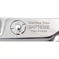 Фото Набор ножниц для стрижки SILK CUT PRO (ножницы прямые SKP6.50 6,50" + филировки SKPT635E 6,00" + чехол коричневый) - 9