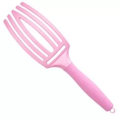 Фото Щетка для укладки Finger Brush Care Iconic Boar&Nylon Celestial Pink изогнутая комбинированная щетина - 5