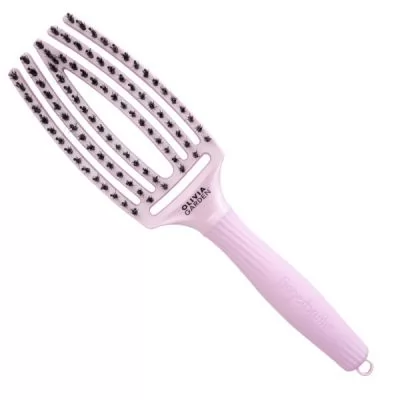Щітка для укладки Finger Brush Care Iconic Boar&Nylon Ethereal Lavender вигнута комбінована щетина (ID1864)