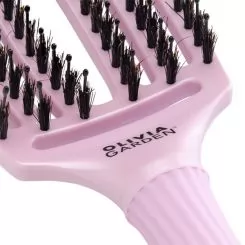 Фото Щетка для укладки Finger Brush Care Iconic Boar&Nylon Ethereal Lavender изогнутая комбинированная щетина - 6